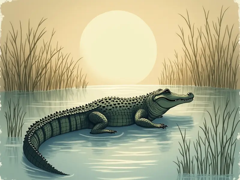 Illustration des Traums: Alligator