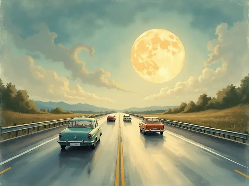 Illustration des Traums: Autobahn