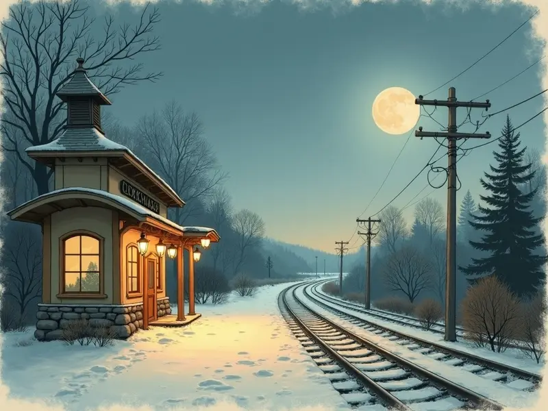 Illustration des Traums: Bahnhof