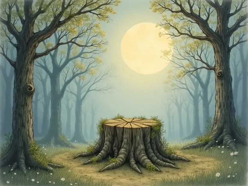 Illustration des Traums: Baumstumpf