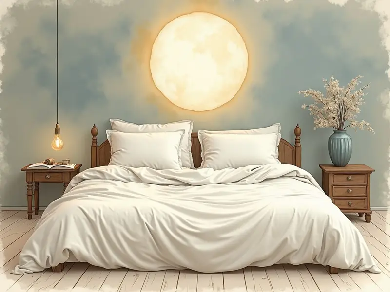 Illustration des Traums: Bett