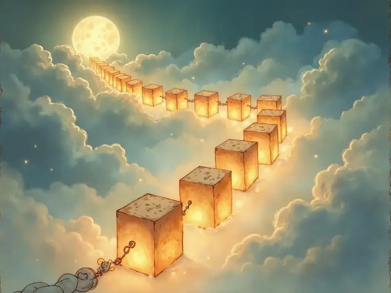 Illustration des Traums: Blockchain