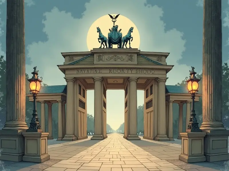 Illustration des Traums: durch das Brandenburger Tor gehen