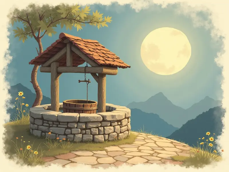 Illustration des Traums: Brunnen