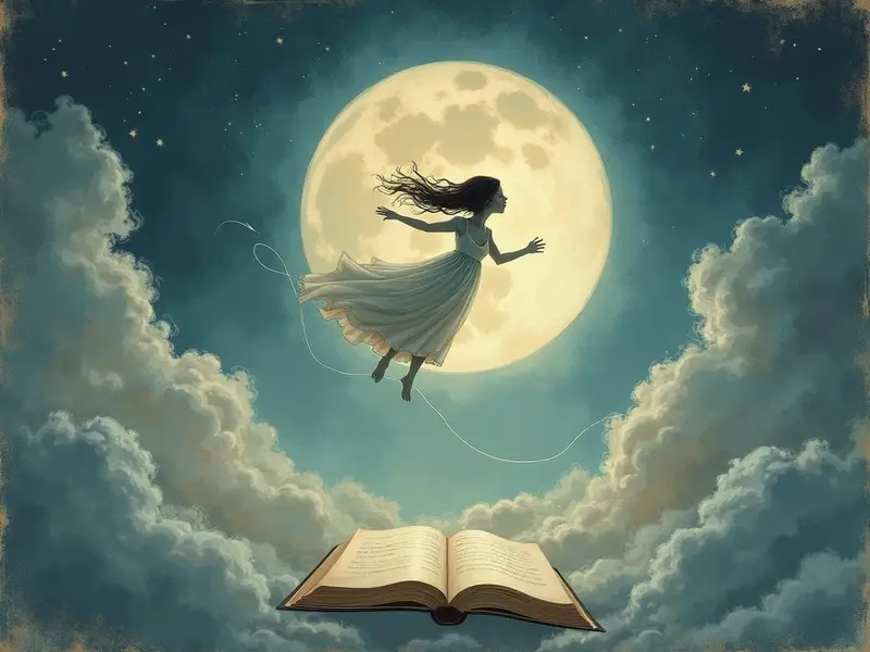 Illustration des Traums: das Fallen