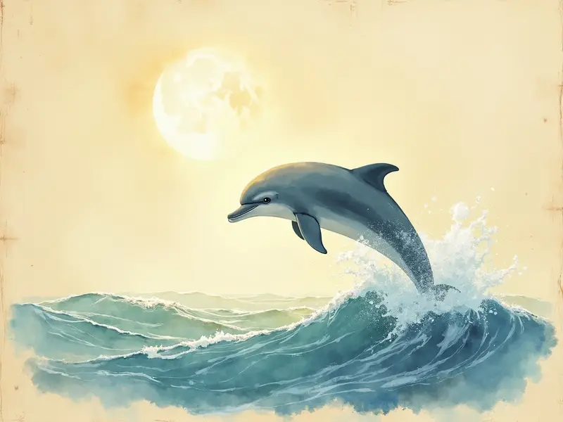 Illustration des Traums: Delfin