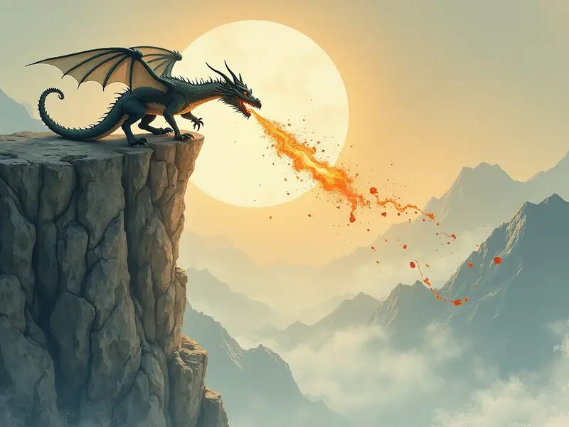 Illustration des Traums: Drache