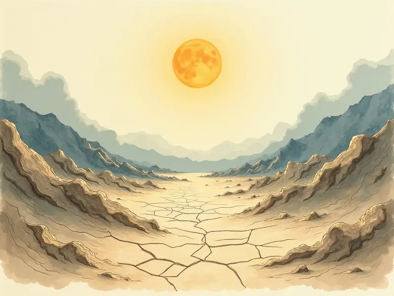 Illustration des Traums: Dürre