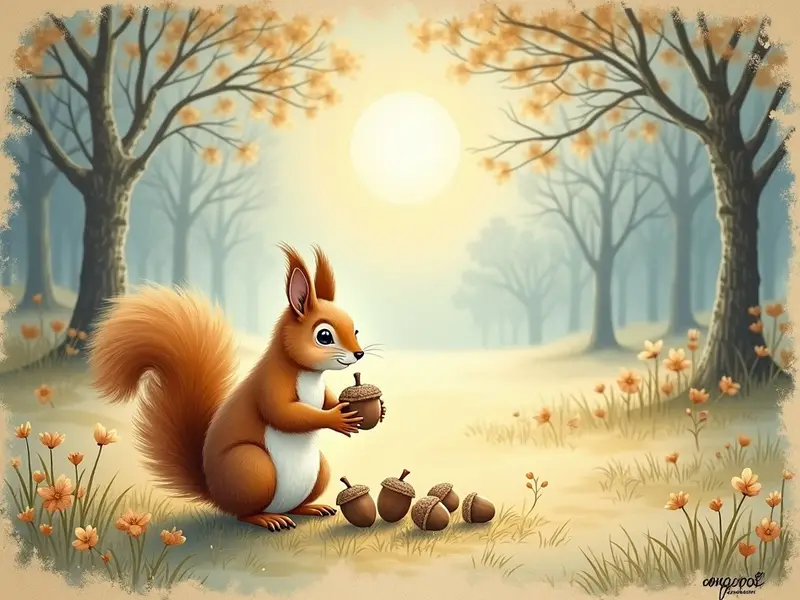 Illustration des Traums: Eichhörnchen