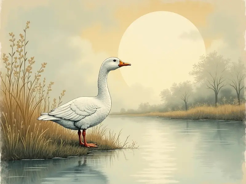 Illustration des Traums: Gans