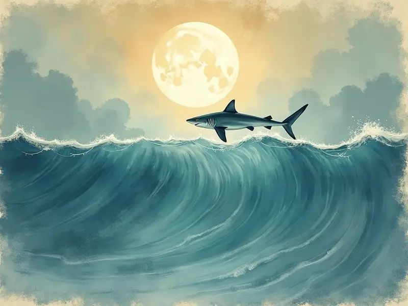 Illustration des Traums: Hai