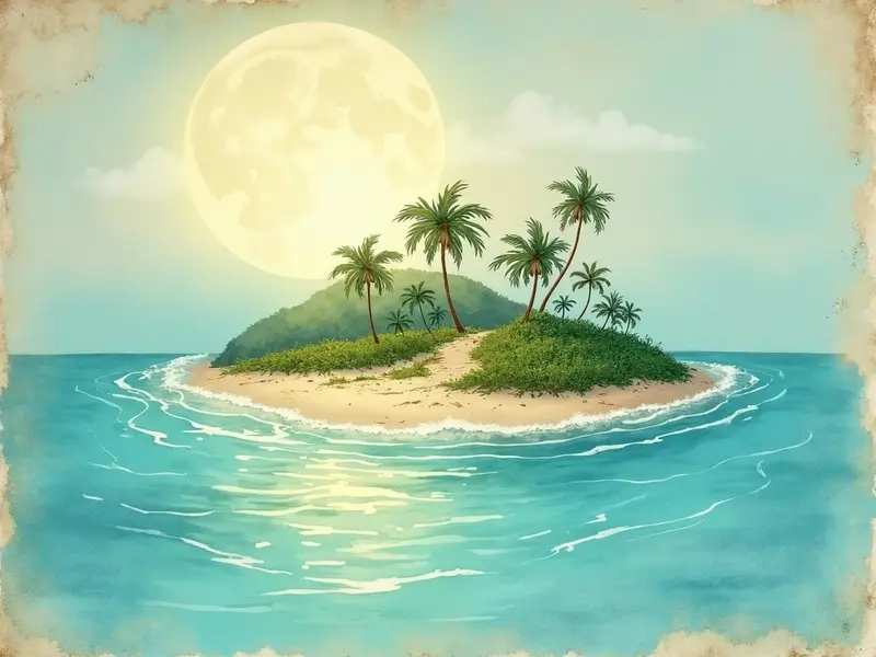 Illustration des Traums: Insel