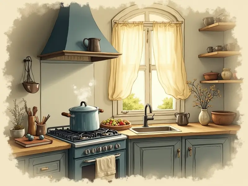 Illustration des Traums: Küche