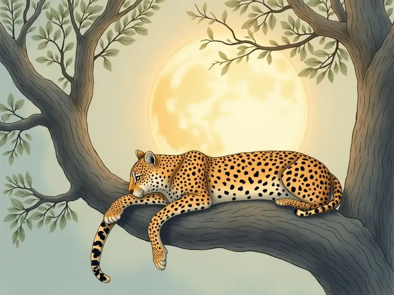 Illustration des Traums: Leopard