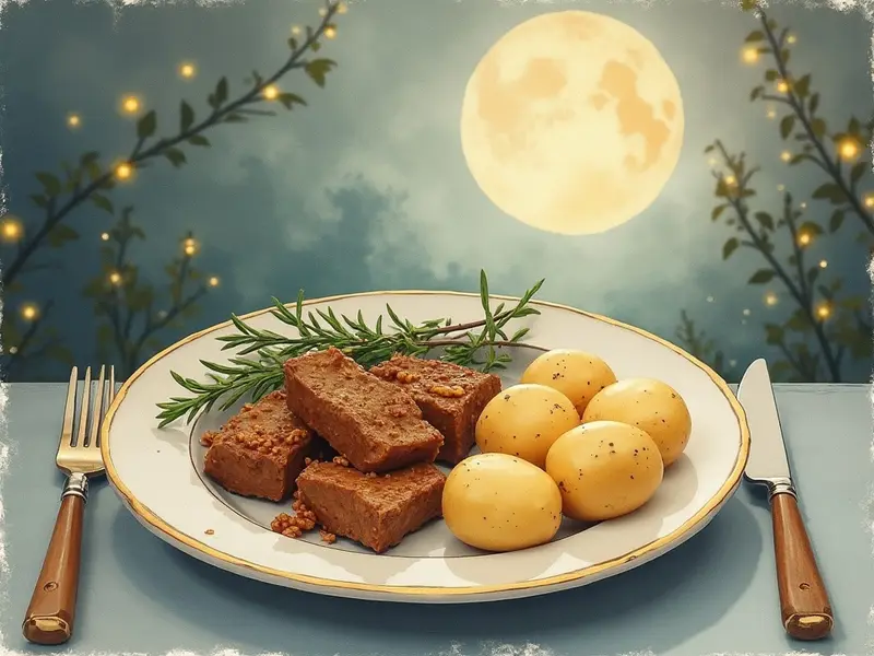 Illustration des Traums: Mittagessen