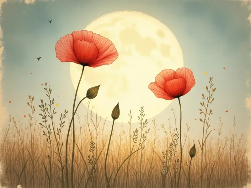 Illustration des Traums: Mohn
