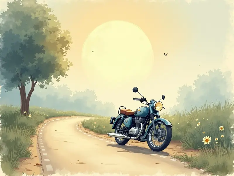 Illustration des Traums: Motorrad