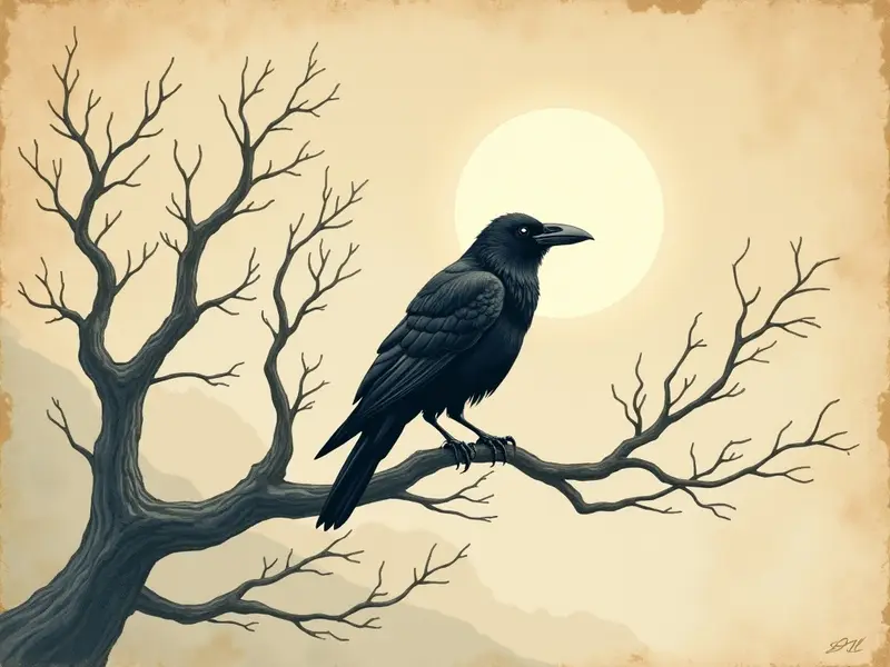 Illustration des Traums: Rabe