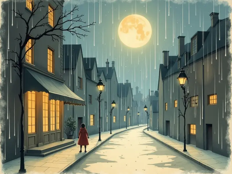 Illustration des Traums: Regen