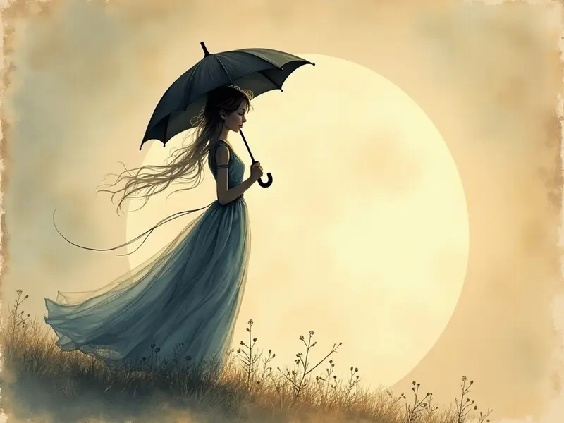 Illustration des Traums: Regenschirm