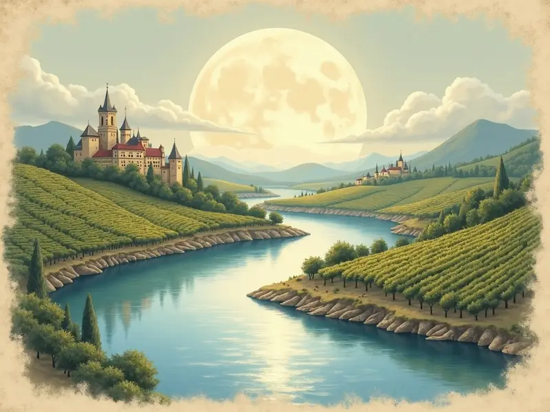 Illustration des Traums: am Rhein spazieren