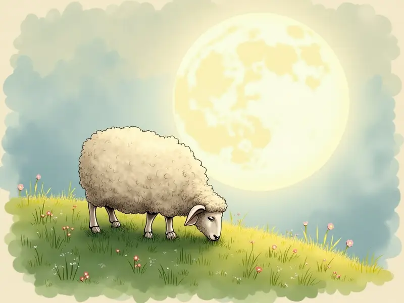 Illustration des Traums: Schaf