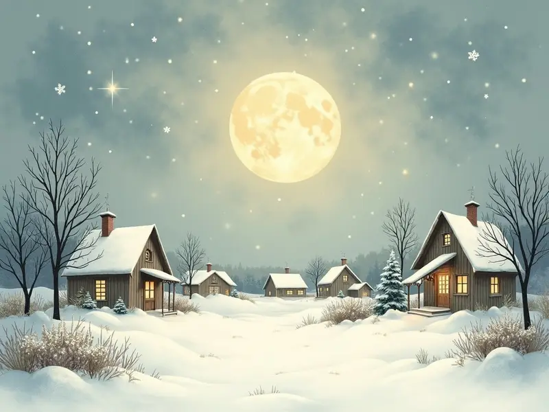 Illustration des Traums: Schnee