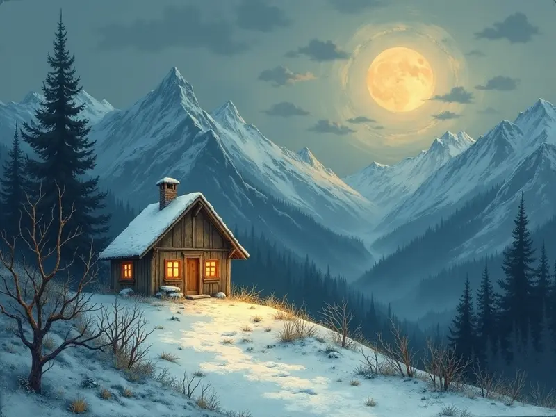 Illustration des Traums: Schutzhütte