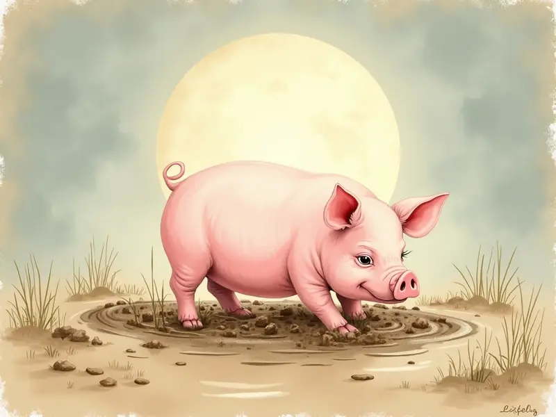 Illustration des Traums: Schwein