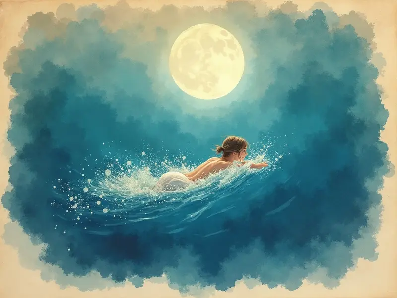 Illustration des Traums: Schwimmen