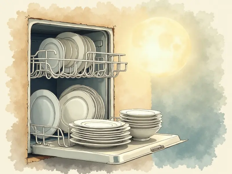 Illustration des Traums: Spülmaschine