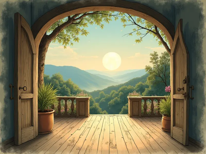 Illustration des Traums: Terrasse