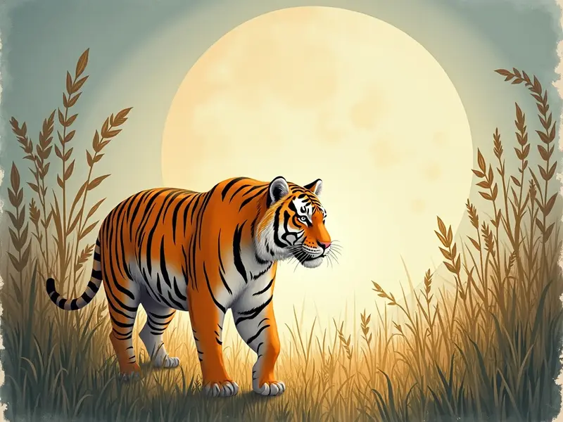 Illustration des Traums: Tiger