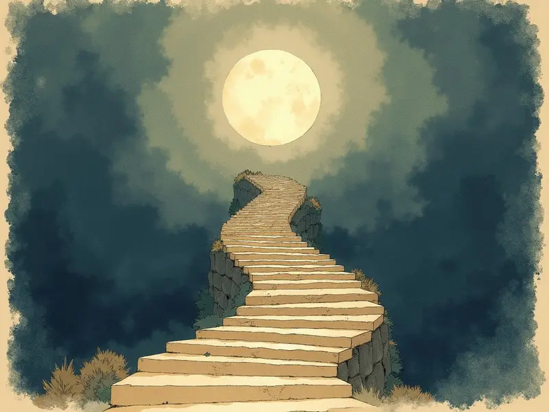Illustration des Traums: Treppe