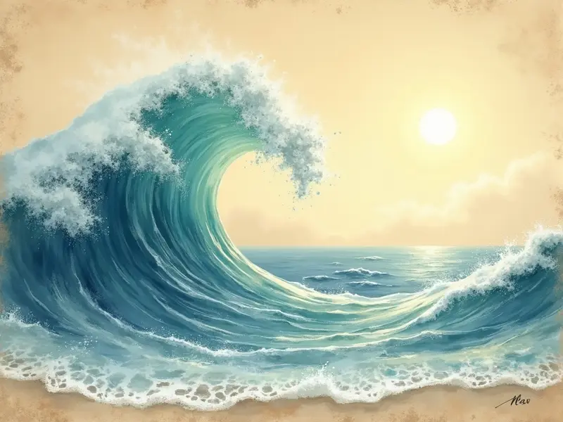 Illustration des Traums: Welle