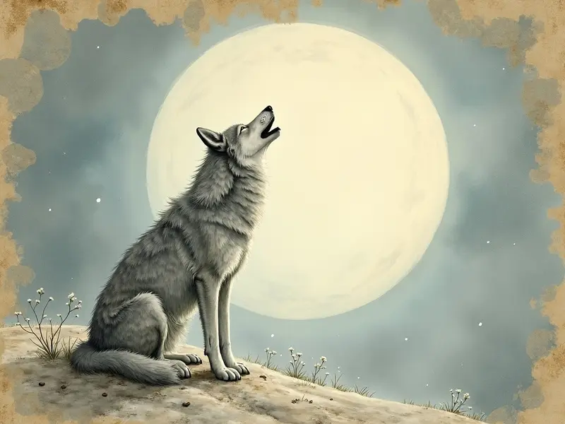 Illustration des Traums: Wolf