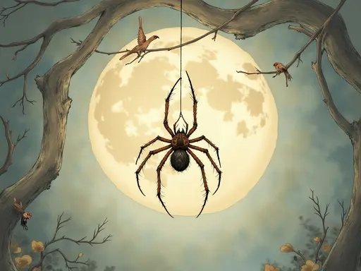 Illustration des Traums: Spinne