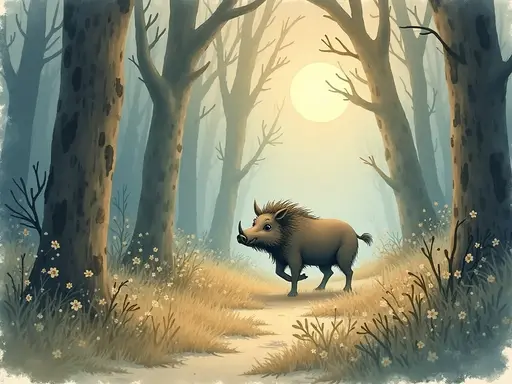 Ilustracja snu: Wildschwein